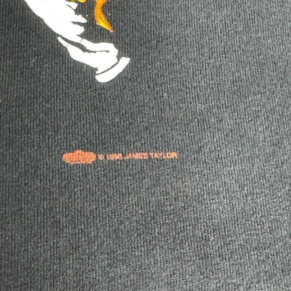 James Taylor vintage Spring 1996 black graphic T-shirt size XL - Picture 7 of 8